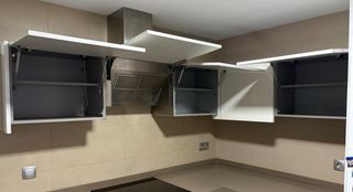 Muebles altos cocina blanco brillo. Ocasion