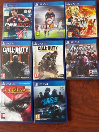 PS4 Juegos: PES 2015, FIFA 16, Call of Duty, God o