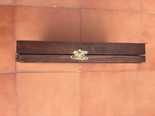 Porta llaves de madera y cristal