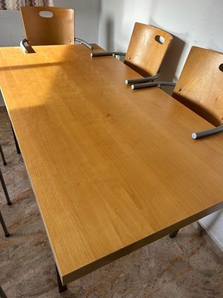 mesa con 6 sillas precio negociable