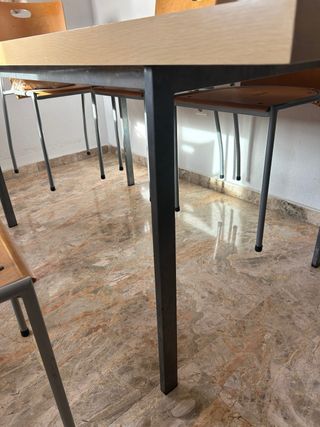mesa con 6 sillas precio negociable