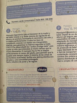 Mochila Portabebés Chicco You & Me