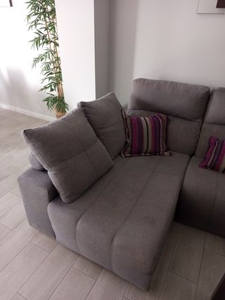 Sofá cheslon reclinable duo , con puerto USB. 