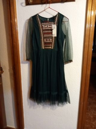 VESTIDO TALLA 38 DE VESTIR DEL C.INGLÉS NOENVIO 
