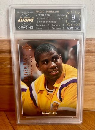Cromo gradeado Magic Johnson Upper Deck 1995-96  