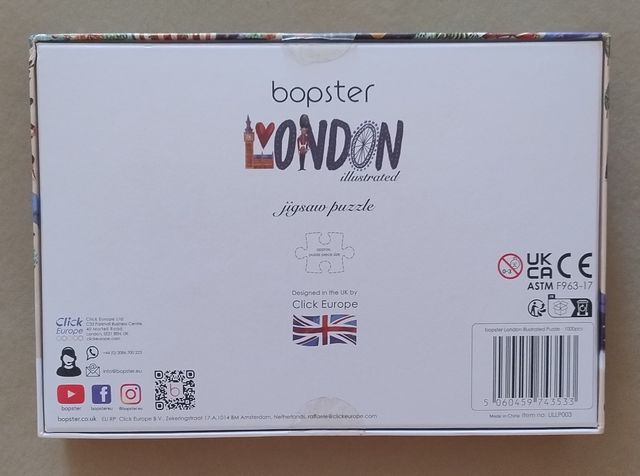 Puzzle 1000 piezas Londres Illustrated - Bopster