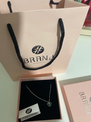Collana cuore verde BRAND GIOIELLI
