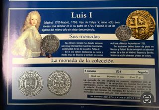 Moneda Luis I Reproducción con baño de ORO puro