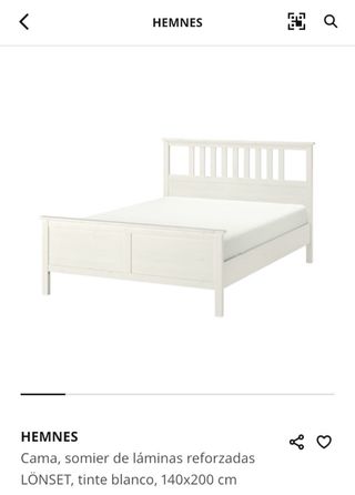 Cama + Colchón 140x200cm