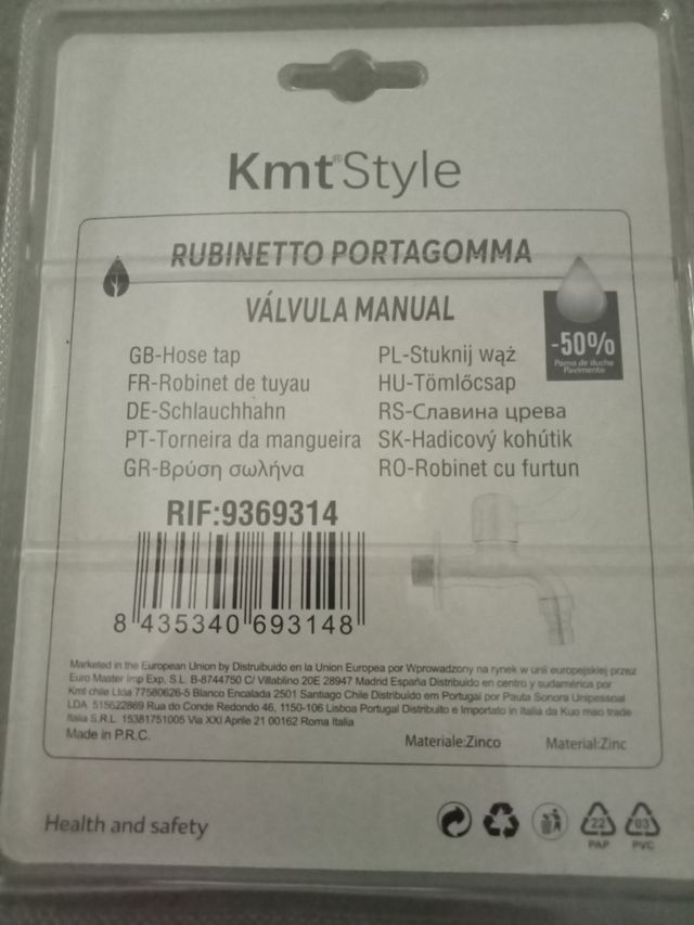 Grifo de manguera KmtStyle (Rubinetto portagomma).