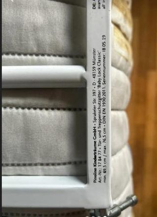 Valla de seguridad para bebés
