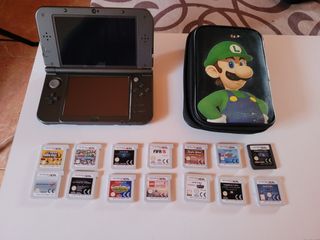 New Nintendo 3DS XL + Cargador + Funda + 14 Juegos