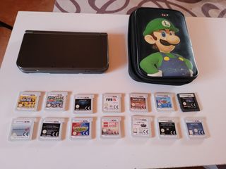 New Nintendo 3DS XL + Cargador + Funda + 14 Juegos