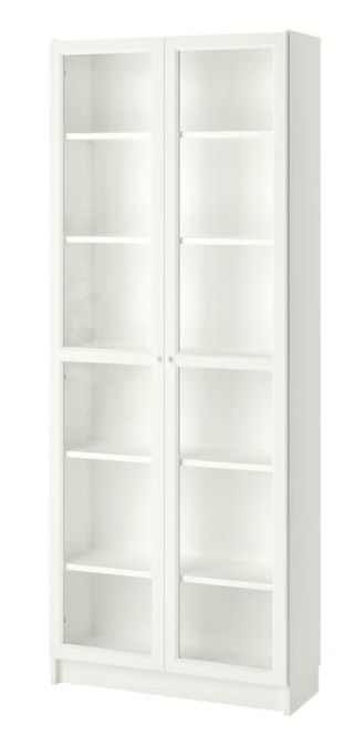 Vitrina blanca cristal 202x80x30