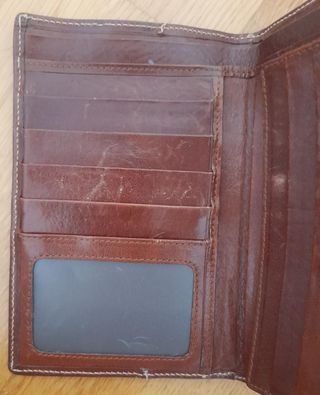 Billetero Piel Fina Diapiel Marrón Nuevo