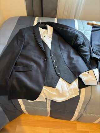Traje Novio Chaqueta Azul Marino Talla L