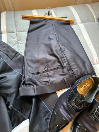 Traje Novio Chaqueta Azul Marino Talla L