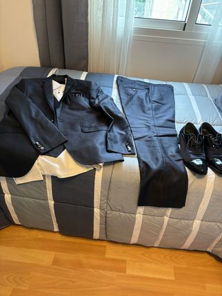 Traje Novio Chaqueta Azul Marino Talla L