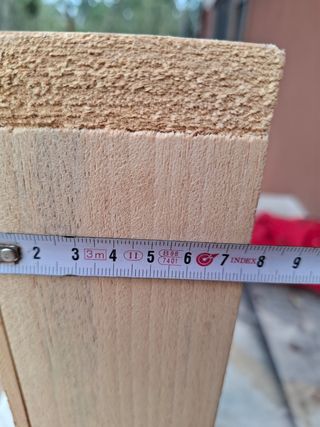 Criba de madera y metal