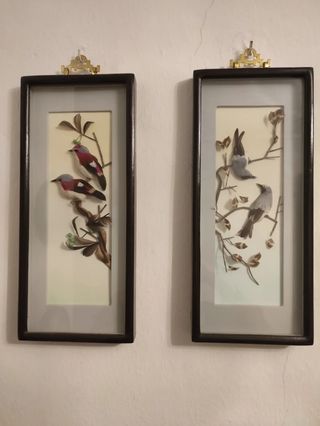 Cuadros pájaros 3D