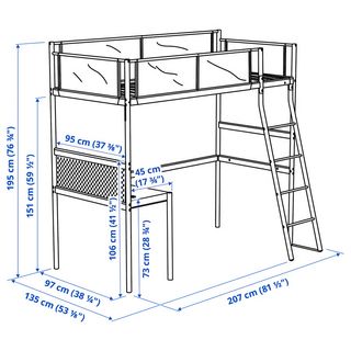 Litera Ikea Vitval Cama Alta