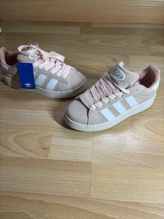 Adidas Campus Rosa y Blanco