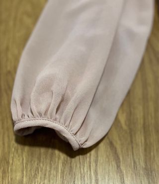 Blusa Zara rosa plisada