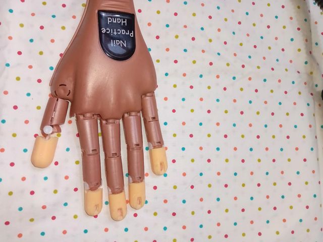 Mano Práctica Uñas Articulada Flexible