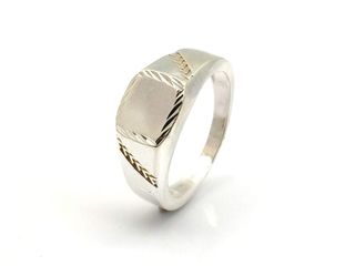 sello plata 925mm con piedra t. 22 (19,74 mm)