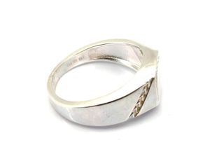 sello plata 925mm con piedra t. 22 (19,74 mm)