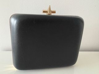 Bolso de mano Zara Trafaluc negro y dorado