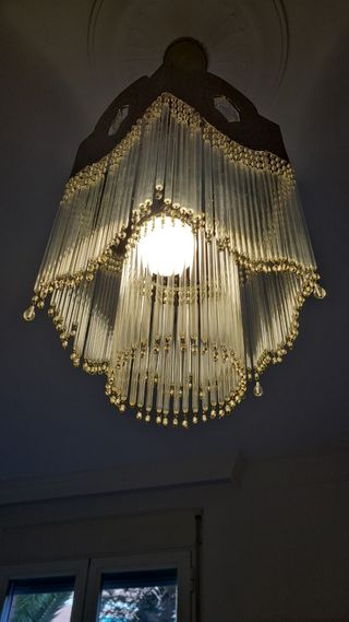 Lámpara de techo cristal lágrimas largas