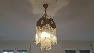 Lámpara de techo cristal lágrimas largas