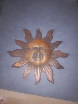 Cuadro Sol Mexicano Madera