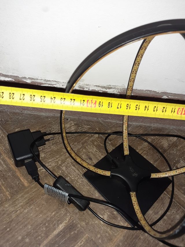 Lámpara LED Aro Diseño Moderno funciona.ver leer