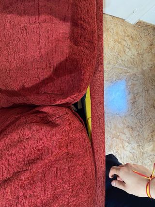 Sofa de 3 plazas rojo