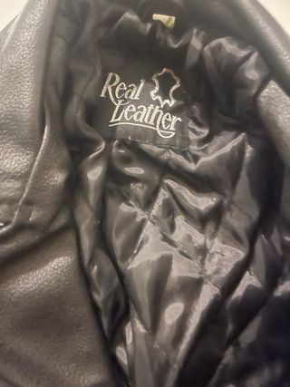 Giacca in pelle nera