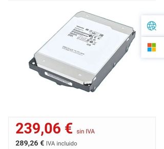 Disco Duro Toshiba MG09ACA14TE 14TB SATA III