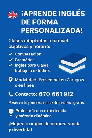 Clases de inglés personalizadas