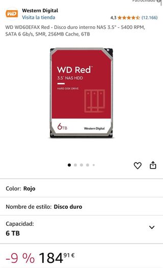 WD Red 6TB NAS HDD WD60EFAX