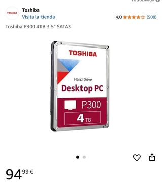 Disco Duro Toshiba P300 4TB 3.5 SATA3
