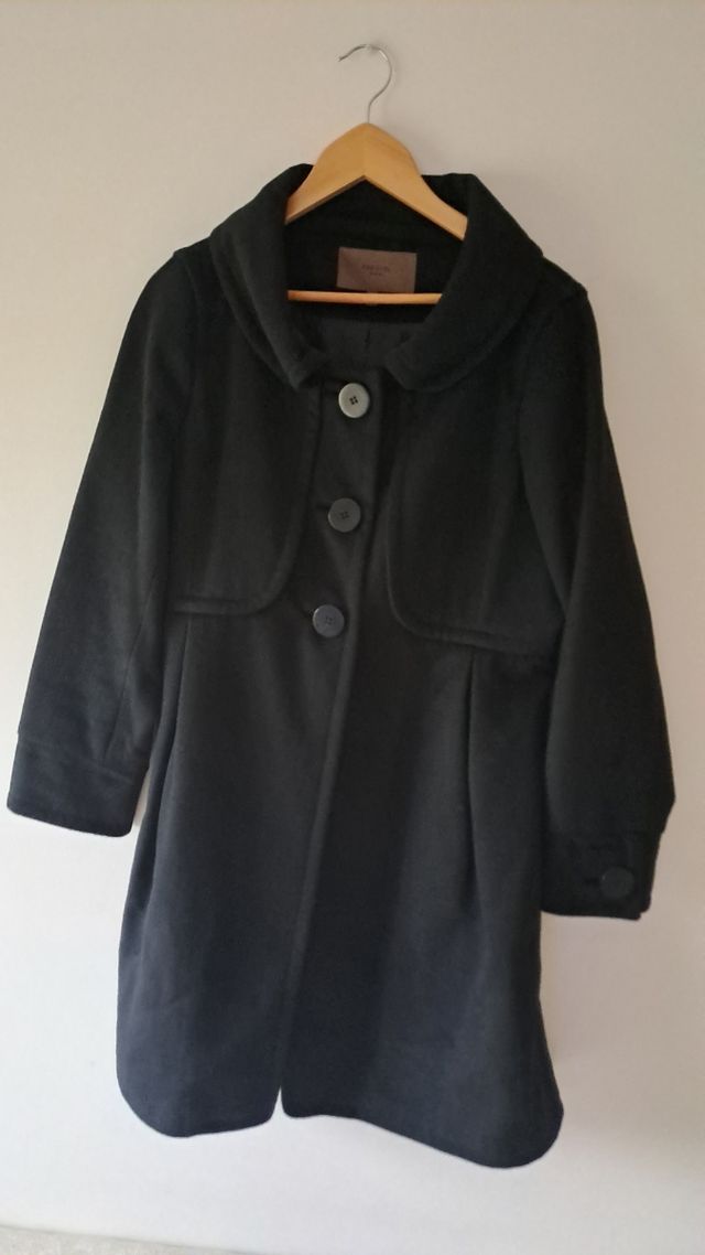 Abrigo Cortefiel Negro Talla XL