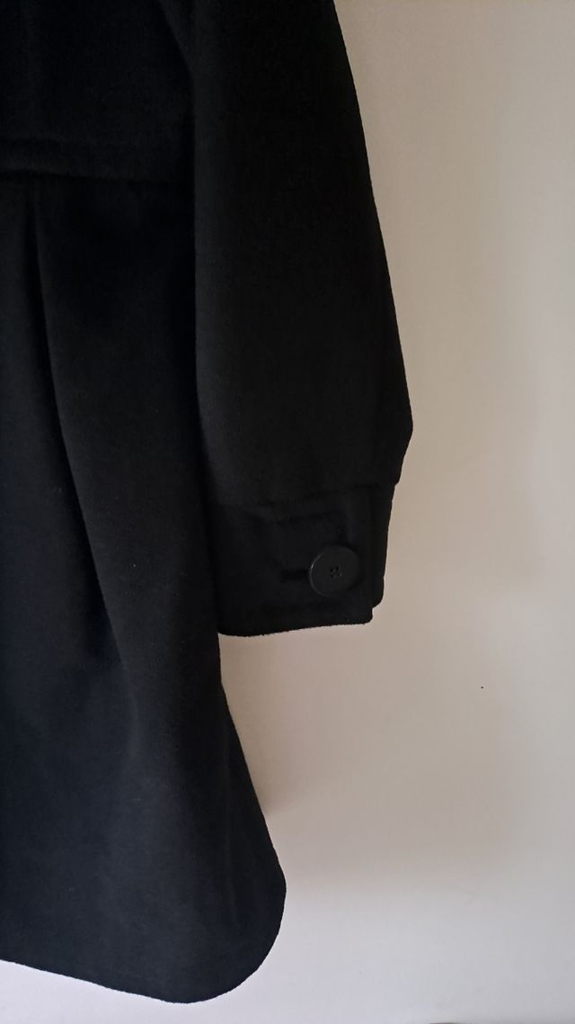 Abrigo Cortefiel Negro Talla XL