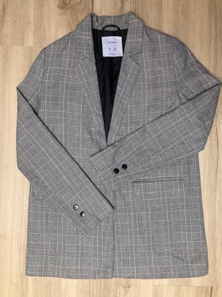 Blazer de cuadros. Perfil solidario