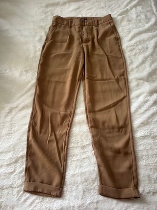 Pantalón marrón elegante talla 34