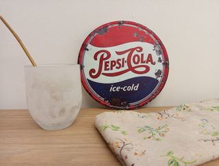 LIQUIDACIÓNCartel metálico redondo Pepsi Cola NUEV