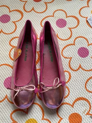 Manoletinas Agatha Ruiz de la Prada rosas T.38