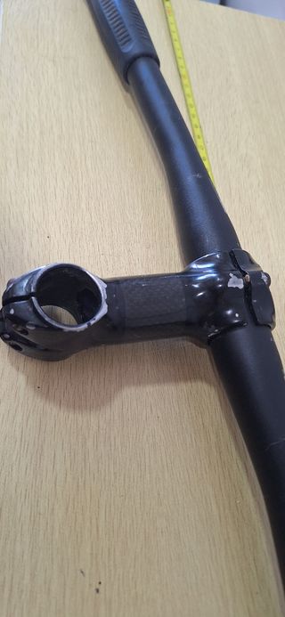 Manillar, potencia y tija de bicicleta