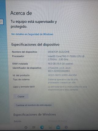 SSD Dell Inspiron 15-3567 i7/16 GB/256 GB