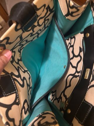 Bolso Tous Monogram Beige y Negro